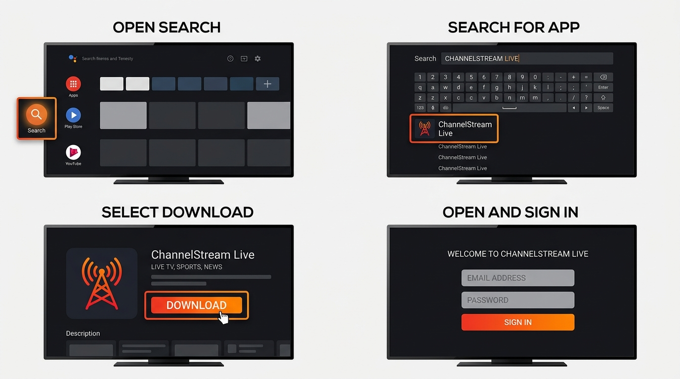 How to install a live TV streaming app on Firestick 