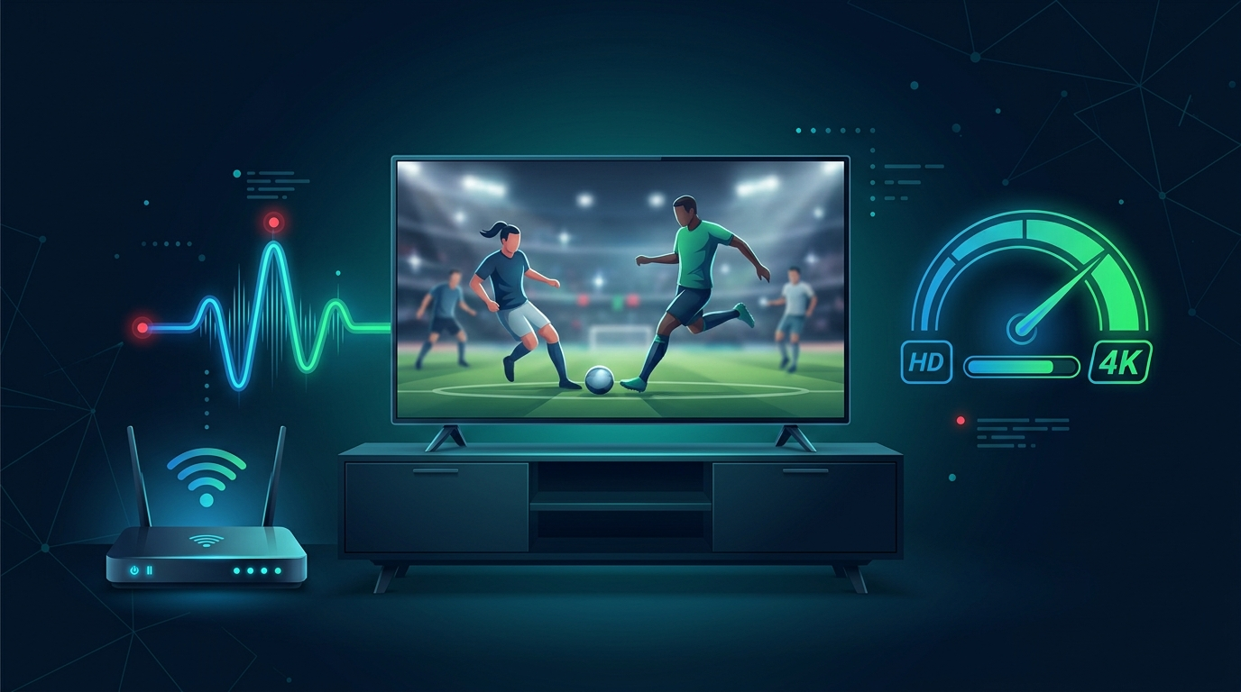 Internet speed and connection quality for IPTV streaming 