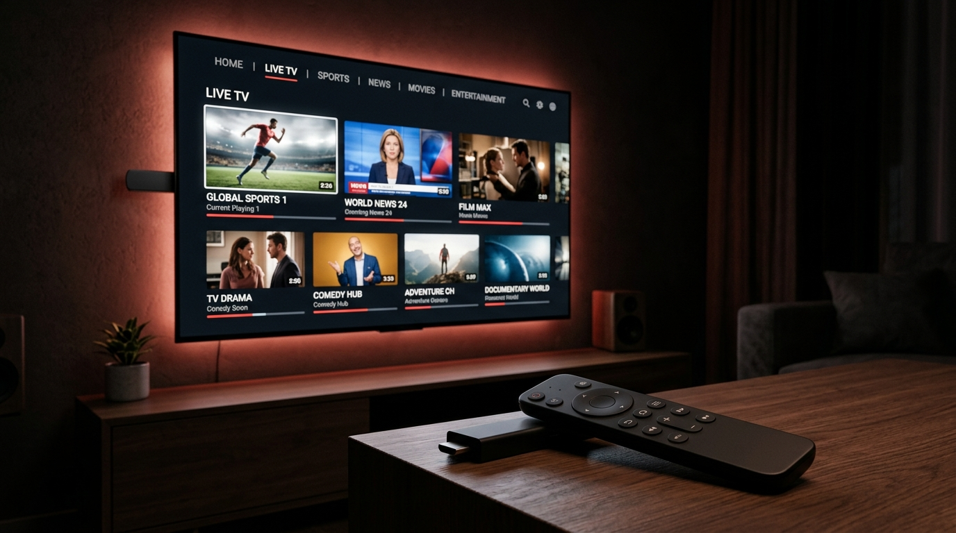 Live TV streaming setup for Firestick and Fire TV users 