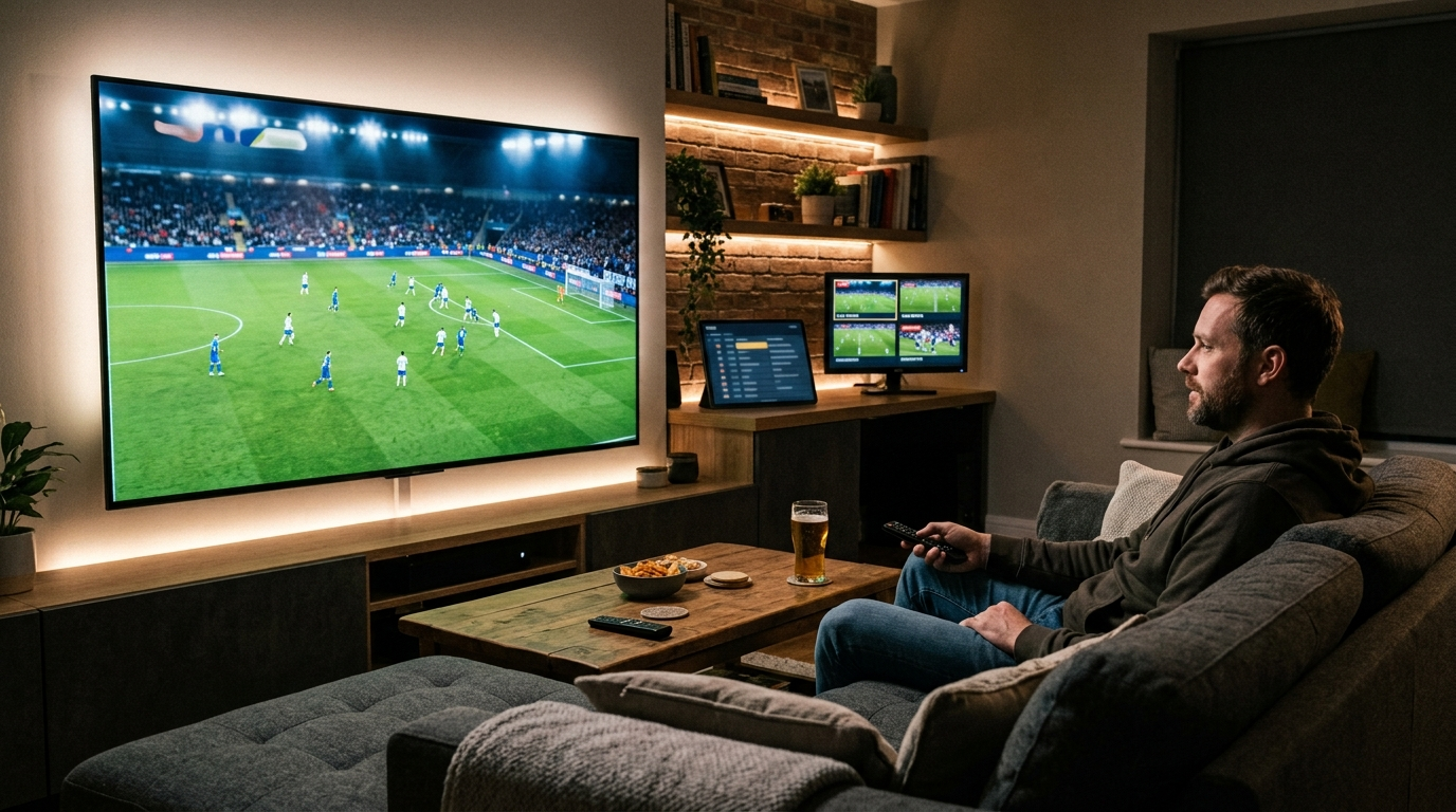 Watching live sports with IPTV on a smart TV