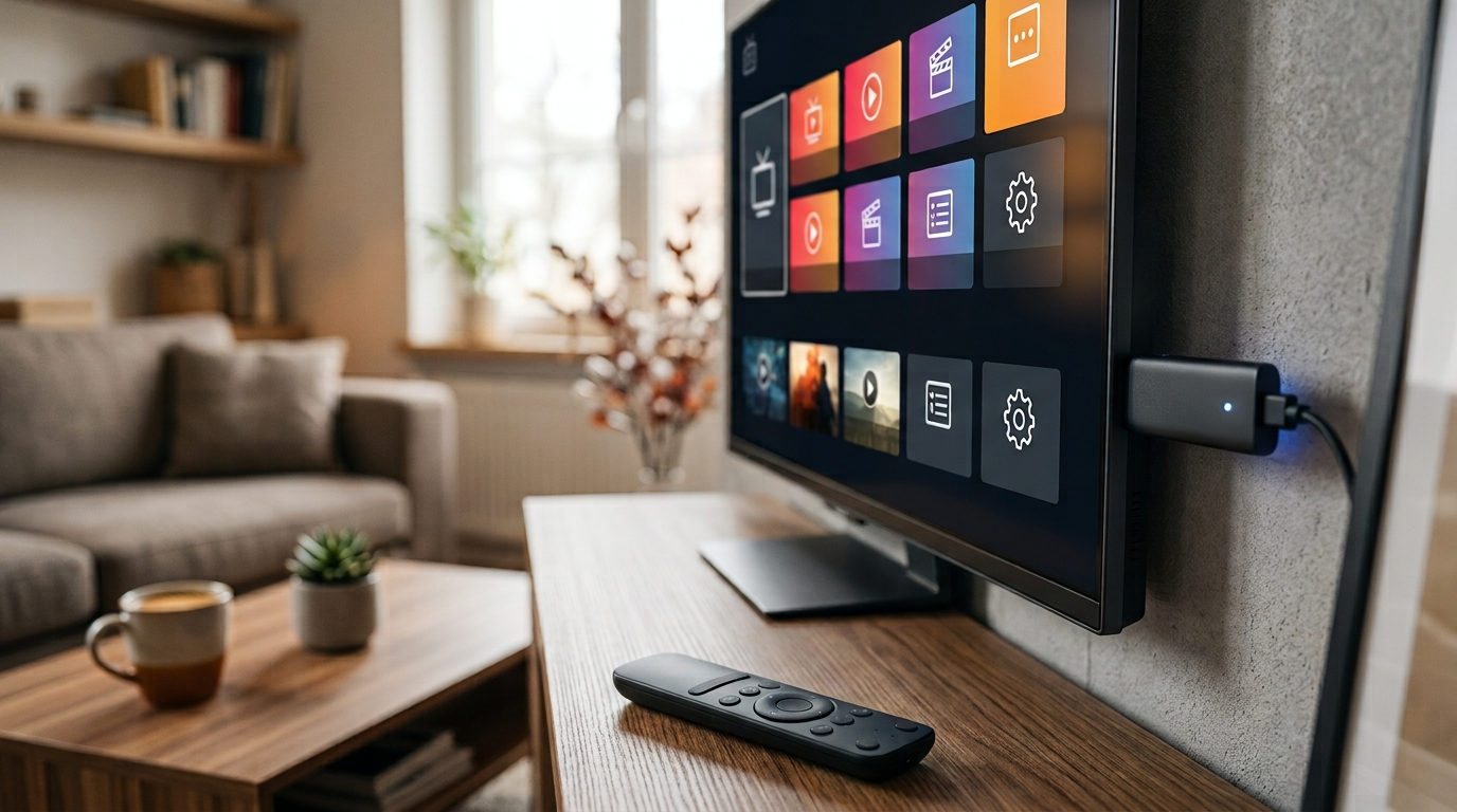 IPTV setup on a Fire TV streaming device